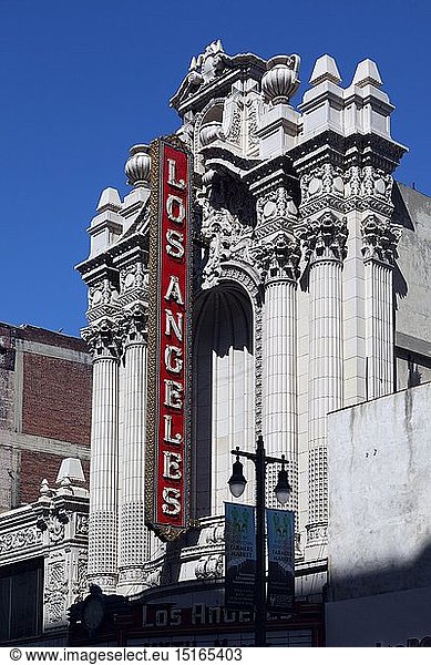 geography / travel  USA  California  Los Angeles  Los Angeles theatre / theater  Broadway  downtown Los Angeles