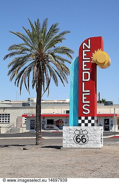 geography / travel  USA  California  Route 66 statue in Needles