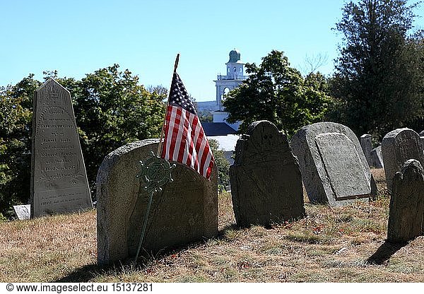 geography / travel  USA  Massachusetts  Plymouth  Burial Hill (historic cemetery) Plymouth