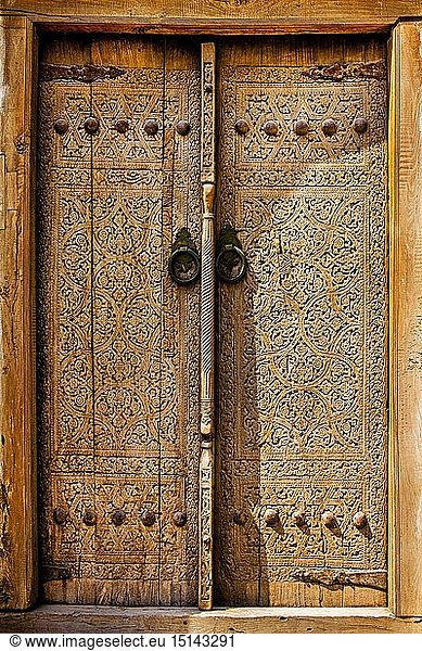 geography / travel  Uzbekistan  Khiva  historic old town  door