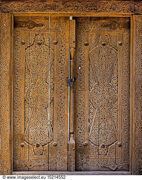 geography / travel  Uzbekistan  Khiva  historic old town  door