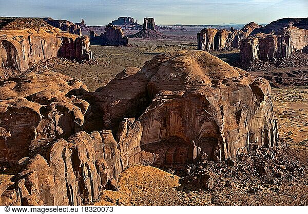 Geologie des Navajo-Sandsteins  Monument Valley  Arizona  USA  Nordamerika