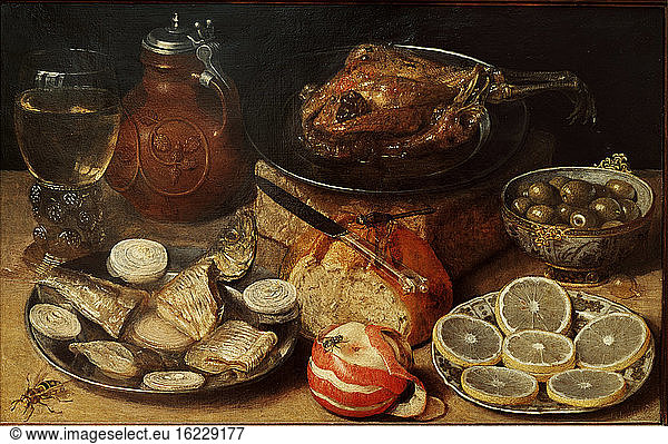 Georg Flegel  Great meal / Painting  1638