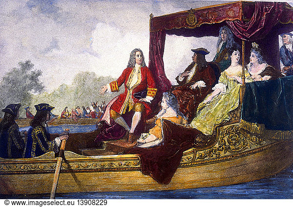 George Handel and King George I