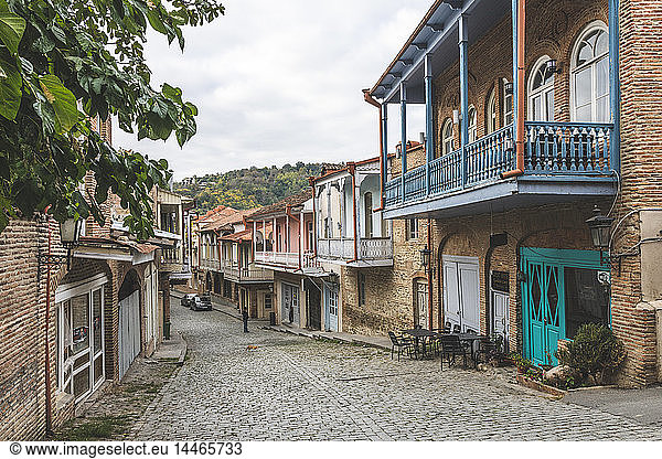 Georgia  Kakheti  Sighnaghi  picturesque alley