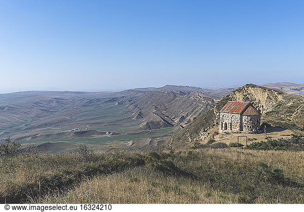 Georgien  Kachetien  Kapelle an der Grenze zu Aserbaidschan