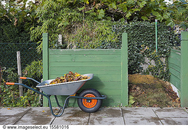 Germany, compost box in garden
