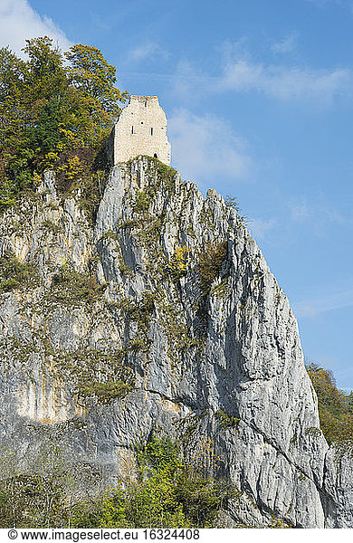 Germany  Baden Wuerttemberg  Sigmaringen District  Upper Danube Valley  Hausen Castle