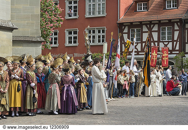 Germany  Baden-Wuerttemberg  Ueberlingen  Swedish Procession