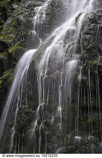 Germany Baden Wuerttemberg View of Burgbach Waterfall