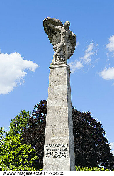 Germany  Baden-Wurttemberg  Konstanz  Monument to Count Zeppelin