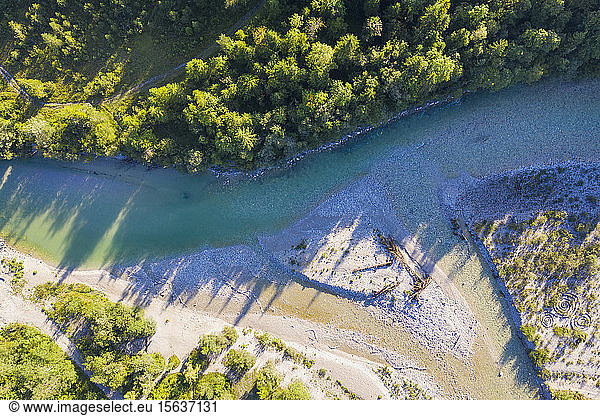 Germany  Bavaria  aerial view of Isar river