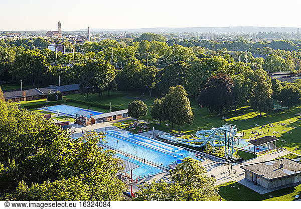Germany  Bavaria  Augsburg  mixed bathing place  Familienbad am Plaerrer