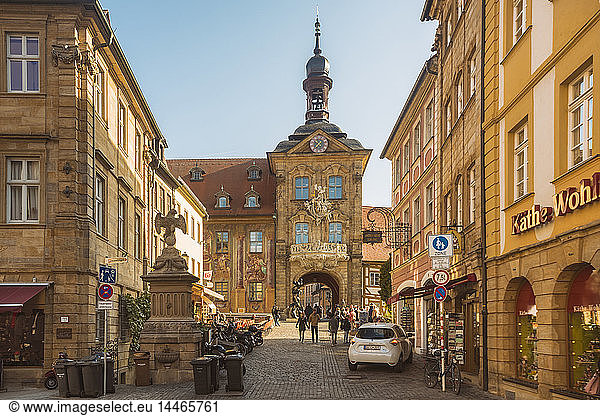 Germany  Bavaria  Bamberg  old town with old town hall