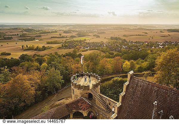 Germany  Bavaria  Bamberg  view from the Altenburg