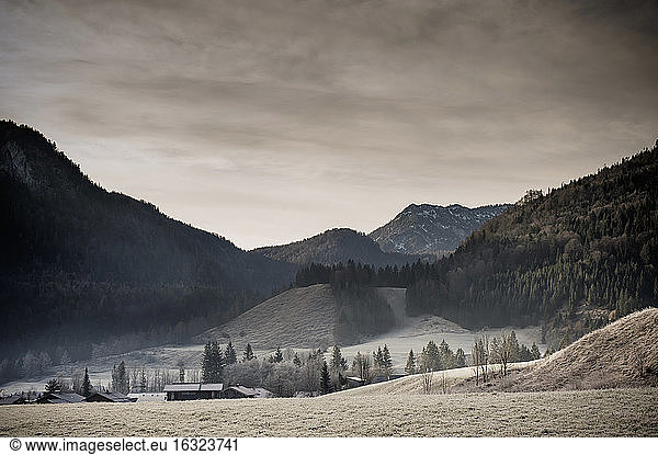 Germany  Bavaria  Berchtesgadener Land  rural landscape