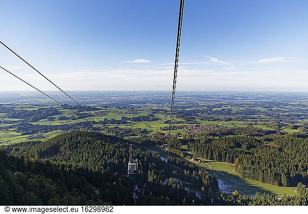 Germany  Bavaria  Chiemgau  Hochries cable car