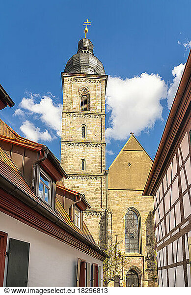 Germany  Bavaria  Forchheim  Bell tower of St. Martin church