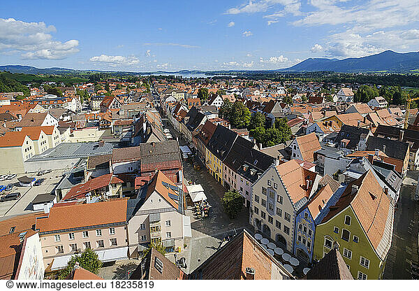 Germany  Bavaria  Fussen  Townscape of residential buildings