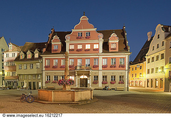 Germany  Bavaria  Memmingen  Old town with Großzunft