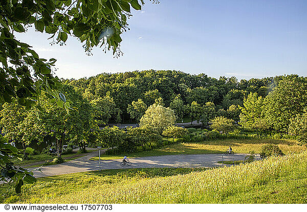 Germany  Bavaria  Munich  Green landscape of springtime Westpark