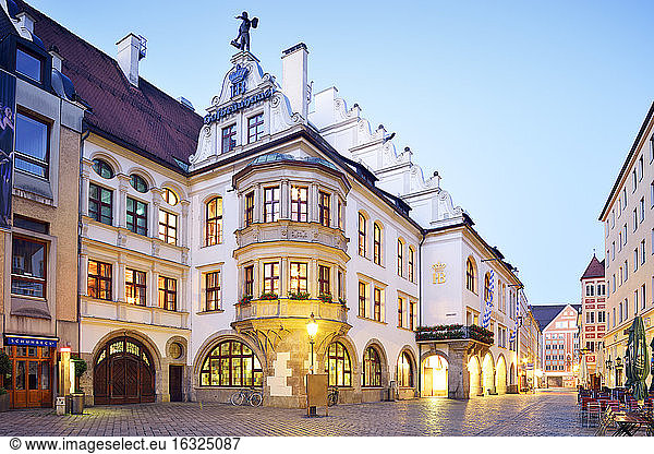 Germany  Bavaria  Munich  Old town  Hofbraeuhaus beer hall at Platzl