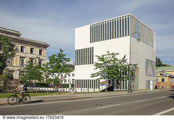 Germany  Bavaria  Munich  Street in front of National Socialism-Documentation Centre