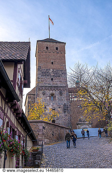 Germany  Bavaria  Nuremberg  Nuremberg Castle in autumn