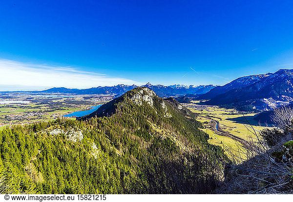 Germany  Bavaria  Pfronten  Scenic view from summit of Falkenstein mountain