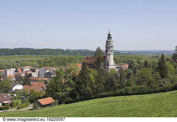 Germany  Bavaria  Tittmoning  City view