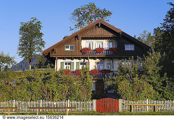 Germany  Bavaria  Upper Bavaria  Isarwinkel  Jachenau  farmhouse
