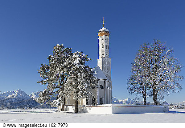 Germany  Bavaria  View of St. Coloman church