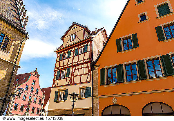 Germany  Bavaria  Weissenburg  Historic architecture of medieval German town