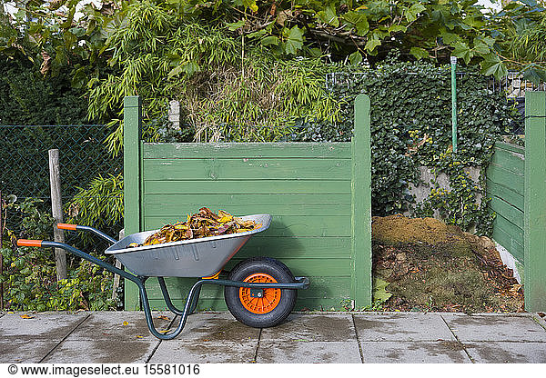 Germany  compost box in garden