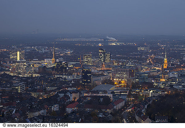Germany  Dortmund  view from the television tower to the city center