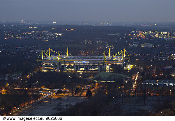 Germany  Dortmund  view from the television tower to the soccer stadium Signal Iduna Park
