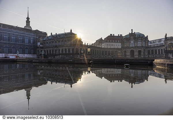 Germany  Dresden  Zwinger at sunrise