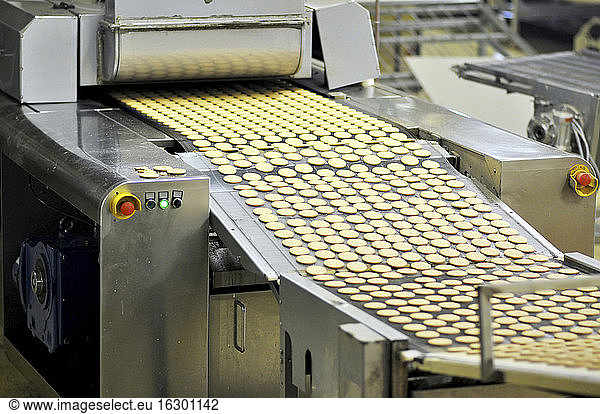 Germany  Food Industry  Cookie production in industrial bakery