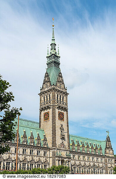 Germany  Hamburg  Facade of Hamburg City Hall