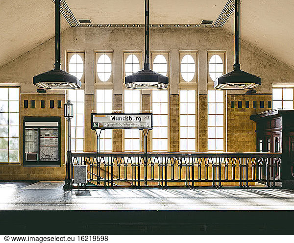 Germany  Hamburg  Interior of Mundsburg station