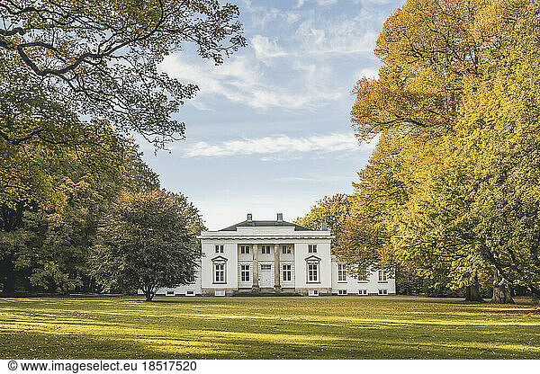 Germany  Hamburg  J. C. Godeffroy villa in Hirschpark during autumn