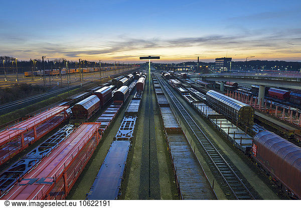 Germany  Hamburg  Railway yard Maschen in the morning