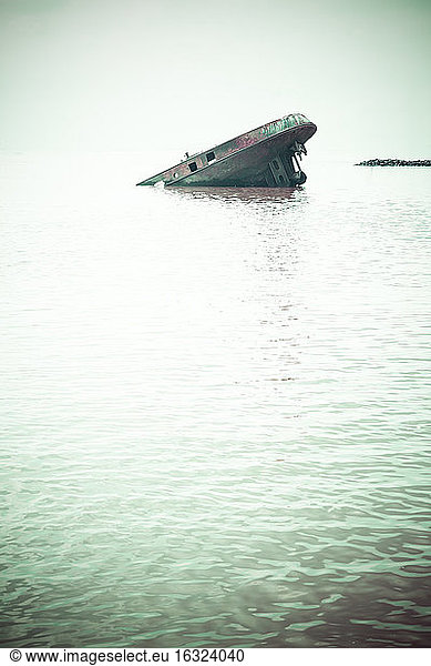 Germany  hamburg Ship wreck in water