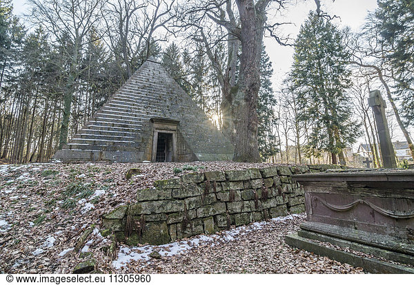 Germany  Holle  mausoleum shaped as pyramide