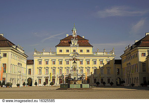 Germany  Ludwigsburg  courtyard of Ludwigsburg Palace