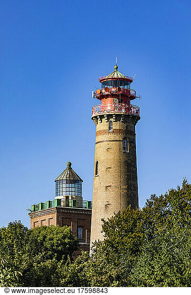 Germany  Mecklenburg-Vorpommern  Putgarten  Cape Arkona Lighthouses standing against clear sky