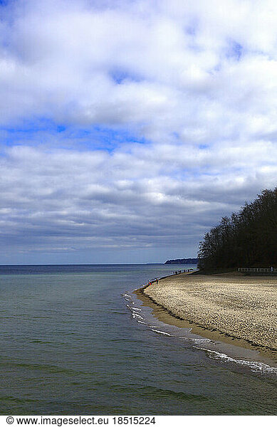 Germany  Mecklenburg-Vorpommern  Sellin  Clouds over coastline of Rugen island