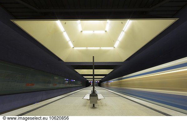 Germany  Munich  indoor view of underground station Gern