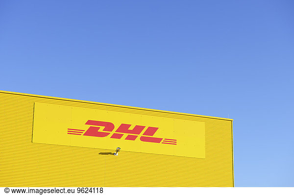 Germany  Neuss  logo of DHL