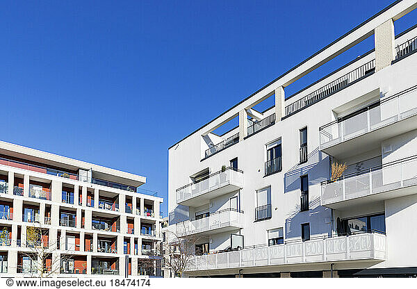 Germany  North Rhine Westphalia  Cologne  Modern apartments in Junkersdorf district
